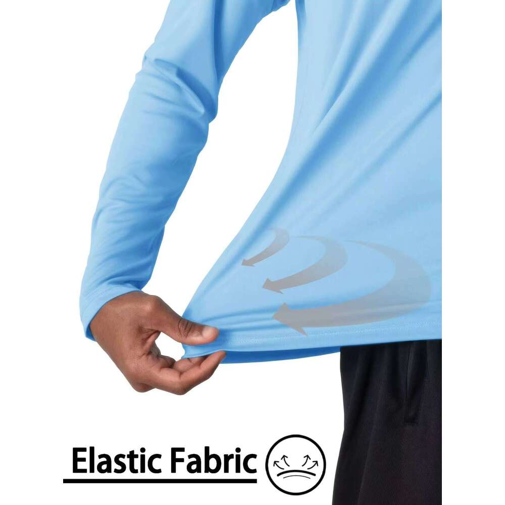 Summer Sun Protection Clothing UPF 50 + Surfing Outdoor Manufacturer Men's Long Sleeve Quick Dry Hoodie