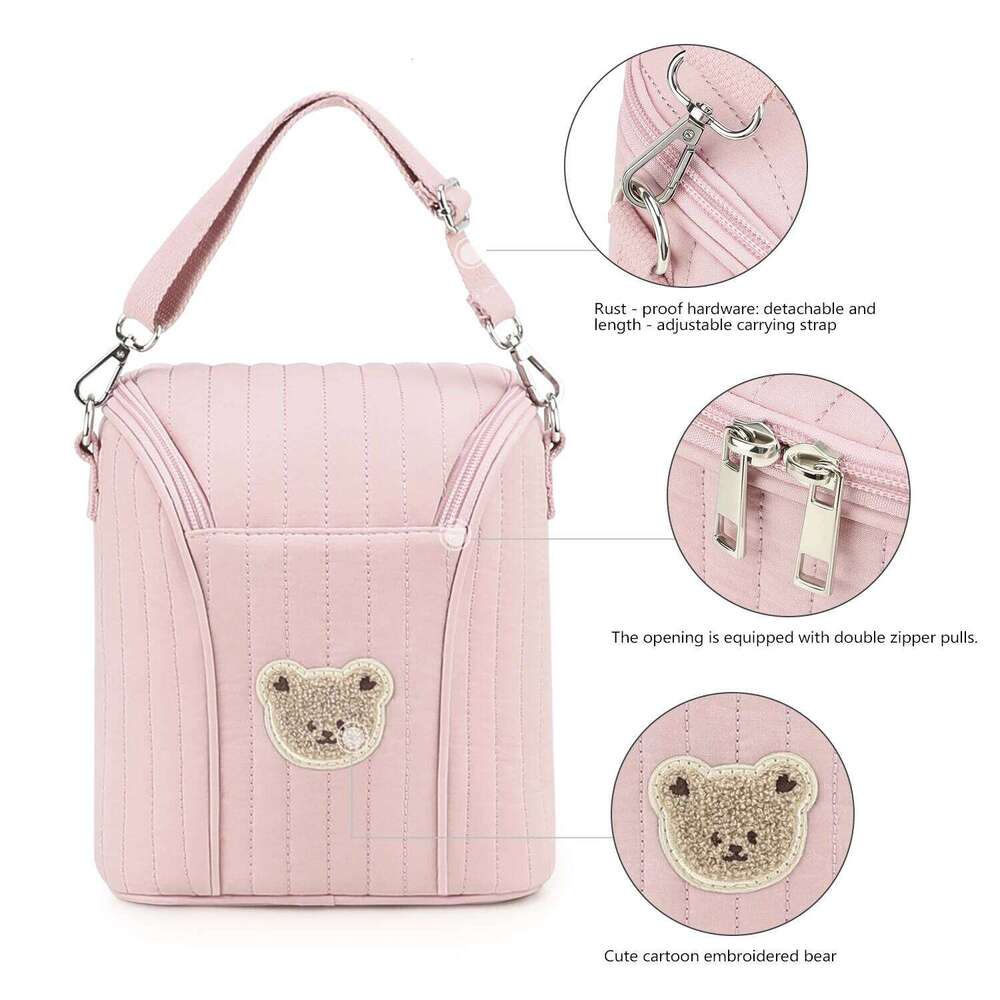 Portable milk bottle, mommy bag, breast pump storage bag