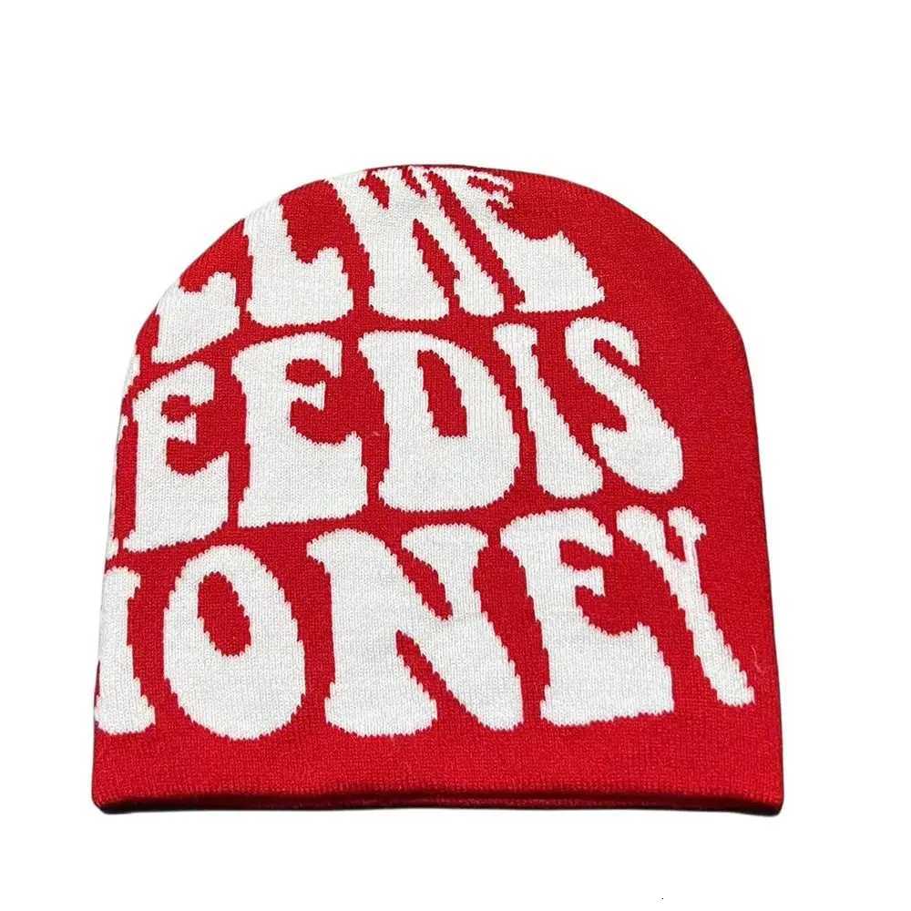Fashion Wool Acrylic Knitting Hat Y2k Warm Hip Hop tter Printing Ins Beanie Bonnet Men Wen G250910