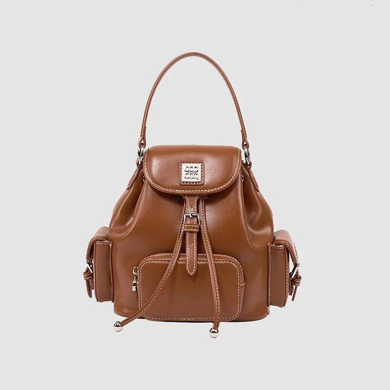 Brand Genuine Leather Large Capacity Versatile High-end Texture Fashion Travel Backpack Messenger Bag high-quality