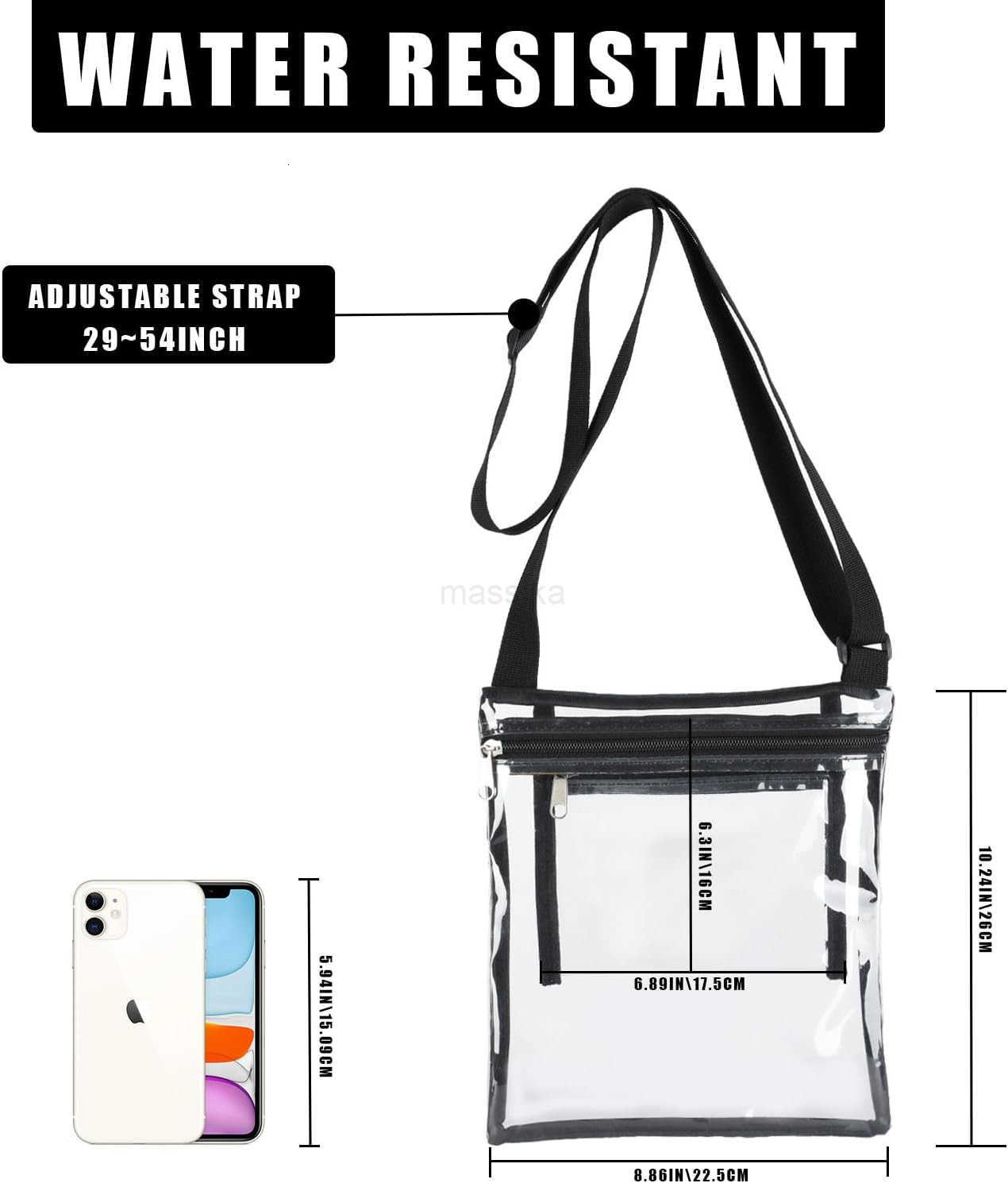 Clear Bag For Stadium Events Clear Bags for Women M250910