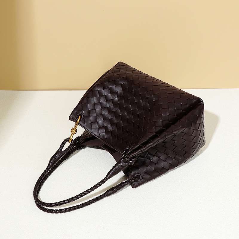 Parachute Woven Crossbody Handmade Mother Design Large Capacity Single Shoulder Tote Bucket Bag for Women