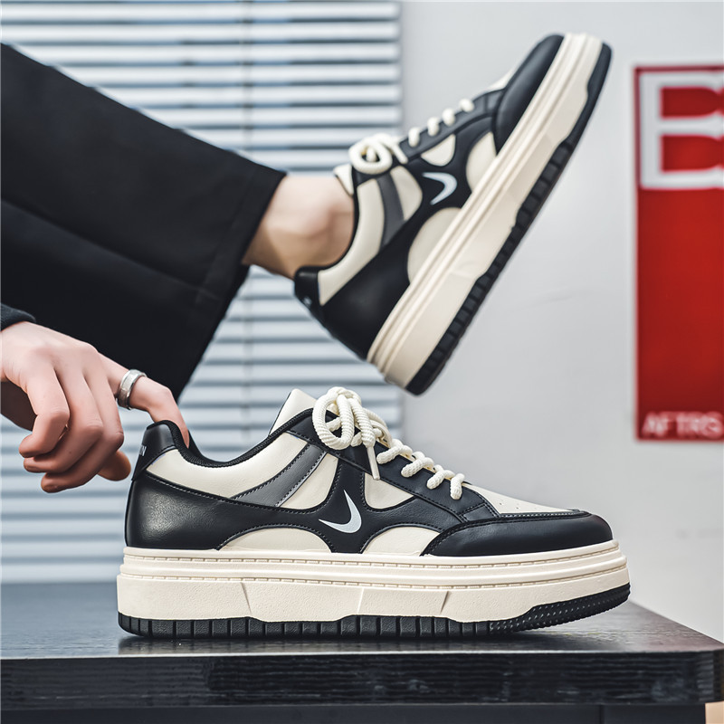 In 2025 Summer New Men's sports shoes Korean style trendy casual shoes Height-increasing thick-soled shoes Men's breathable men's shoes