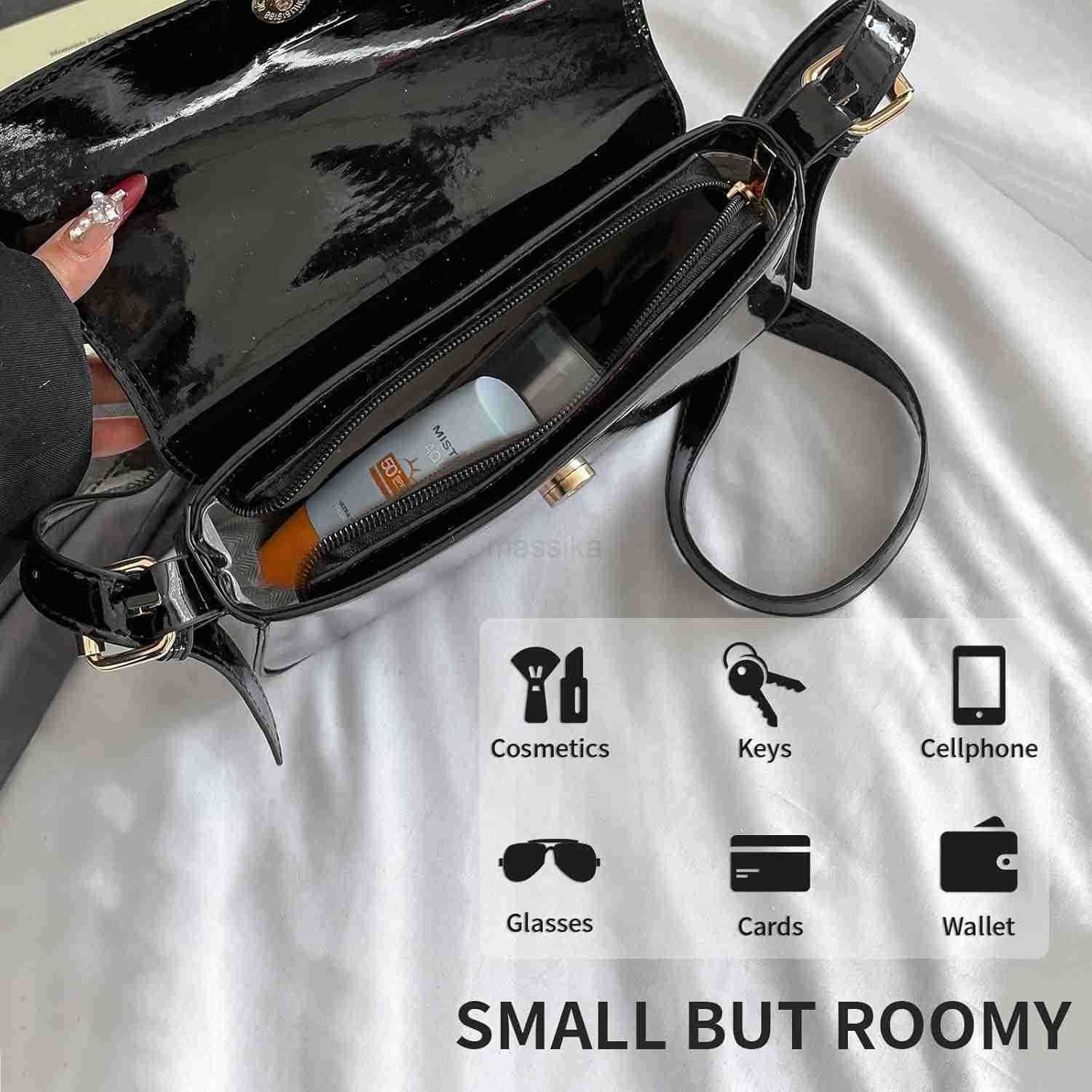 Small Shoulder BagY2K Purse for Women PU Leather Tote Handbag Clutch Purse with 2 Removable Straps Crossbody Bags M250909