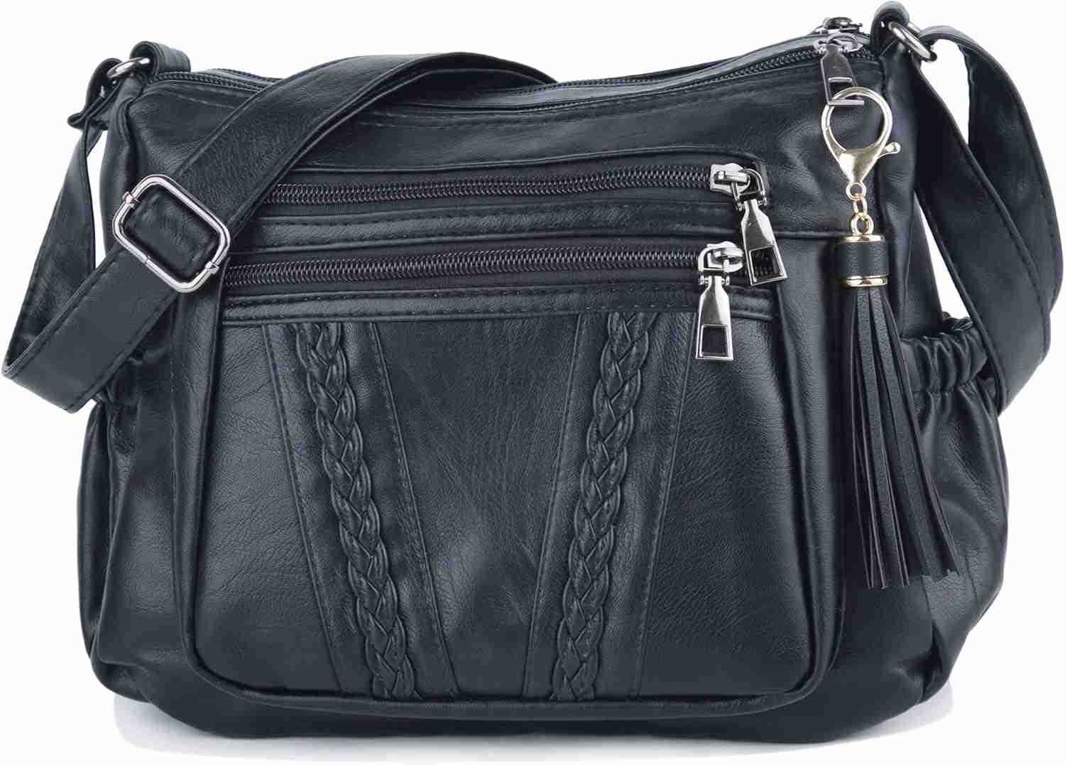 Crossbody Bags For Women Pocketbooks Soft PU Leather Purses and Handbags Multi Pocket Shoulder Bag M250910