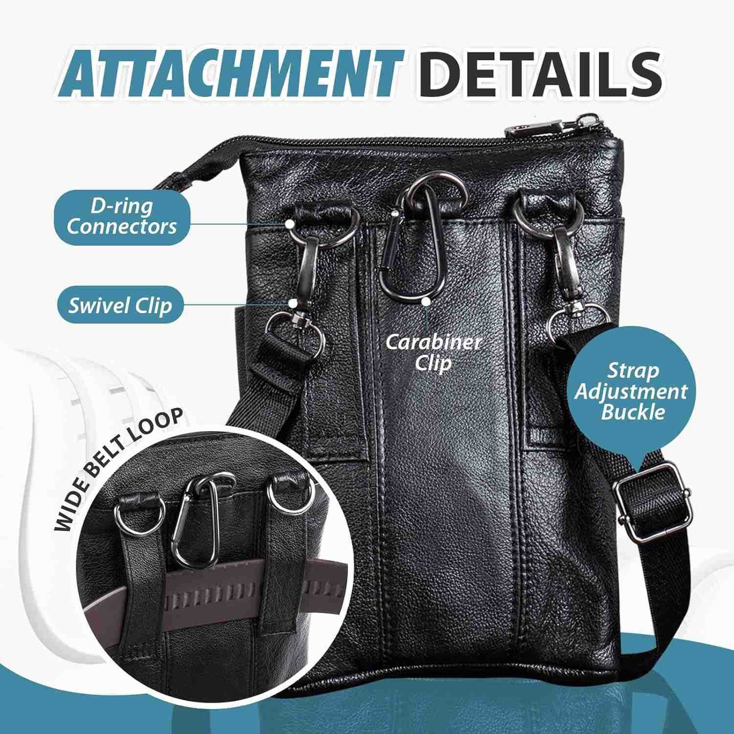 Genuine Leather Small Crossbody Purse for Men Women Travel Passport Wallet Cell Phone Shoulder Holster Belt Pouch Messenger Bag Z250910