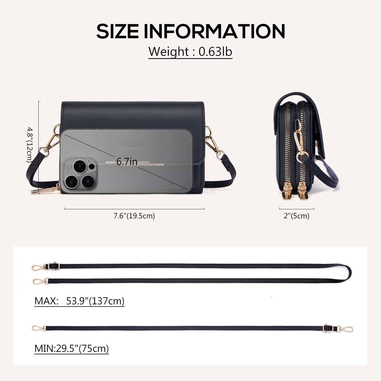 Small Crossbody Bag for WomenCell Phone Purse Womens Shoulder Handbags Wallet Purse with CARD SlotsZ250910