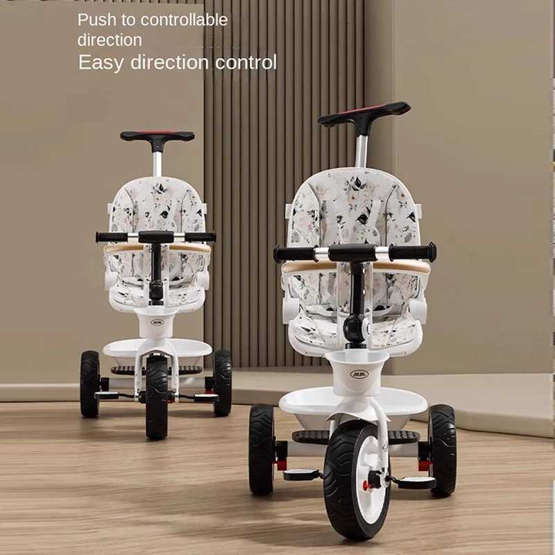 Multifunctional Childrens Threewheeled Pedal Car can Sit and Lie Down Twoway Large Baby Stroller 16 Years Old Bike W250910