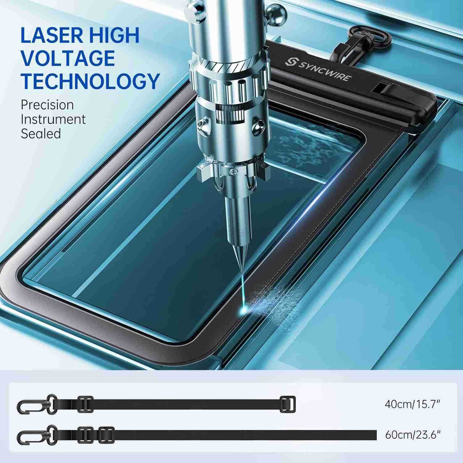 Waterproof Phone Pouch 2Pack Universal IPX8 Waterproof Phone Case Dry Bag with Lanyard Compatible with iPhone 15 14 13 12 11 Pro XS MAX XR X S23 S22 S