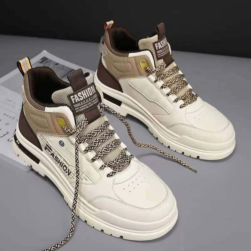 Men Casual Leather Sneaker High-quality Lace Up Designer Comfort Trend Board Shoe Men Breathable Tennis Run Shoes Zapatos Hombre