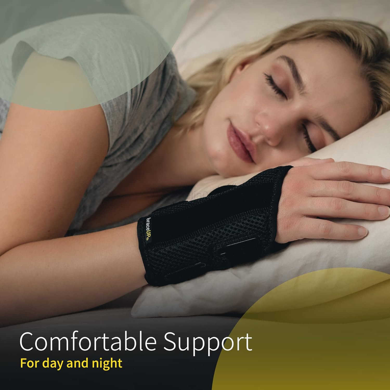Wrist Splint for Carpal Tunnel Right Left Hand Wrist Support for Women and Men Daytime and Night Use Wrist Brace for Pain Relief and Arthritis Left Wr