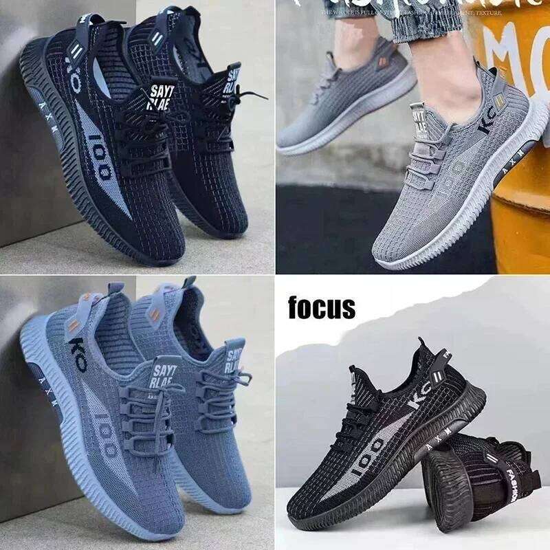 2024 Summer New Breathable Mesh Men's Shoes, Multi functional Sports Shoes, Soft Bottom, Anti odor, Fashionable,