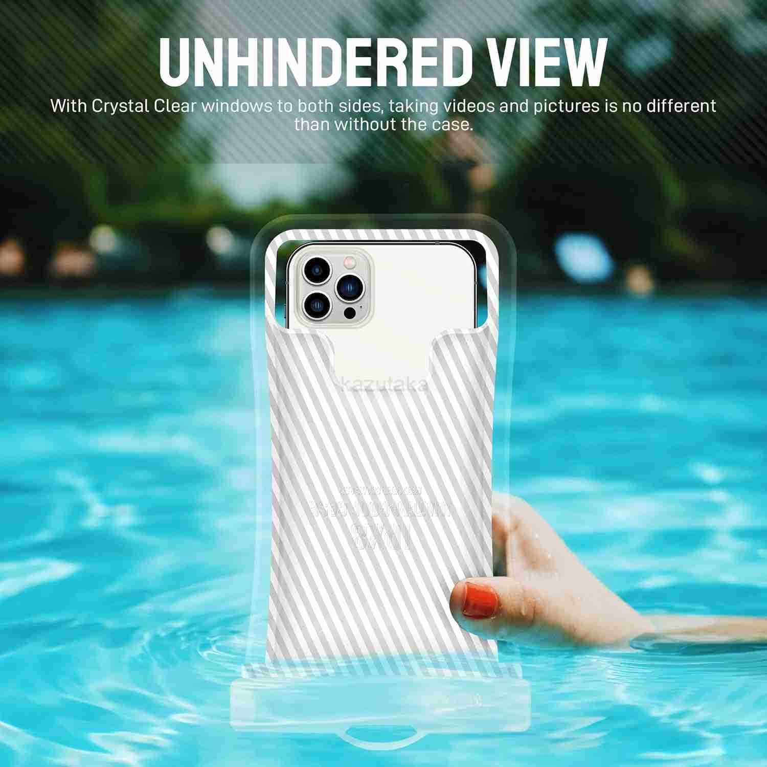 Waterproof Phone Pouch Floating Design Universal IPX8 Cellphone Case Dry Bag with Lanyard for iPhone 16 15 14 13 Pro Max S24 S23 Phones Up to 69 for B