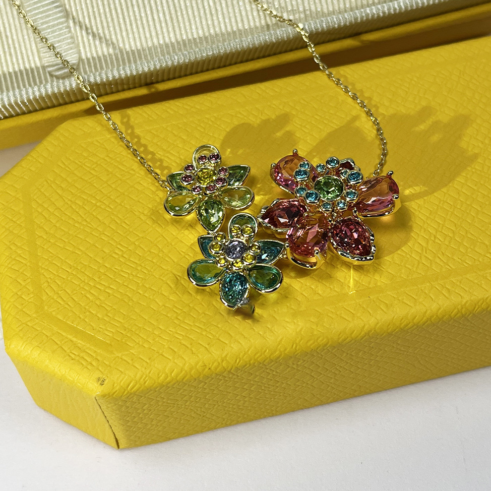 Designer Swarvski Swarovs Necklace Sw High Quality Brand Jewelry Set Gem Idyllia Factory Outlet