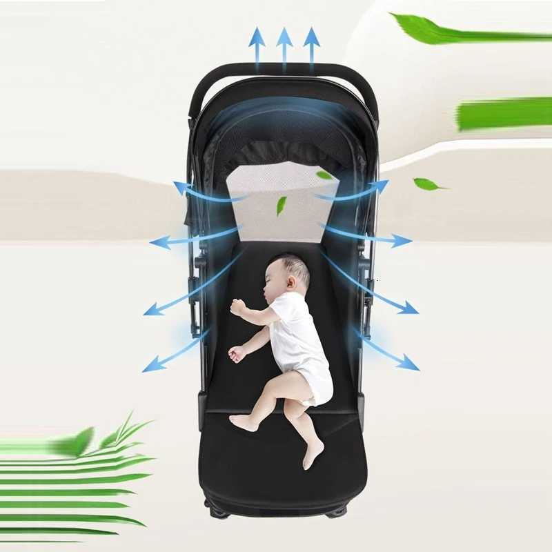 High Landscape Twoway Push Baby Stroller Can sit and Lie Down Lightweight Folding Cart Stroller Four Wheel Shock Absorption W250910