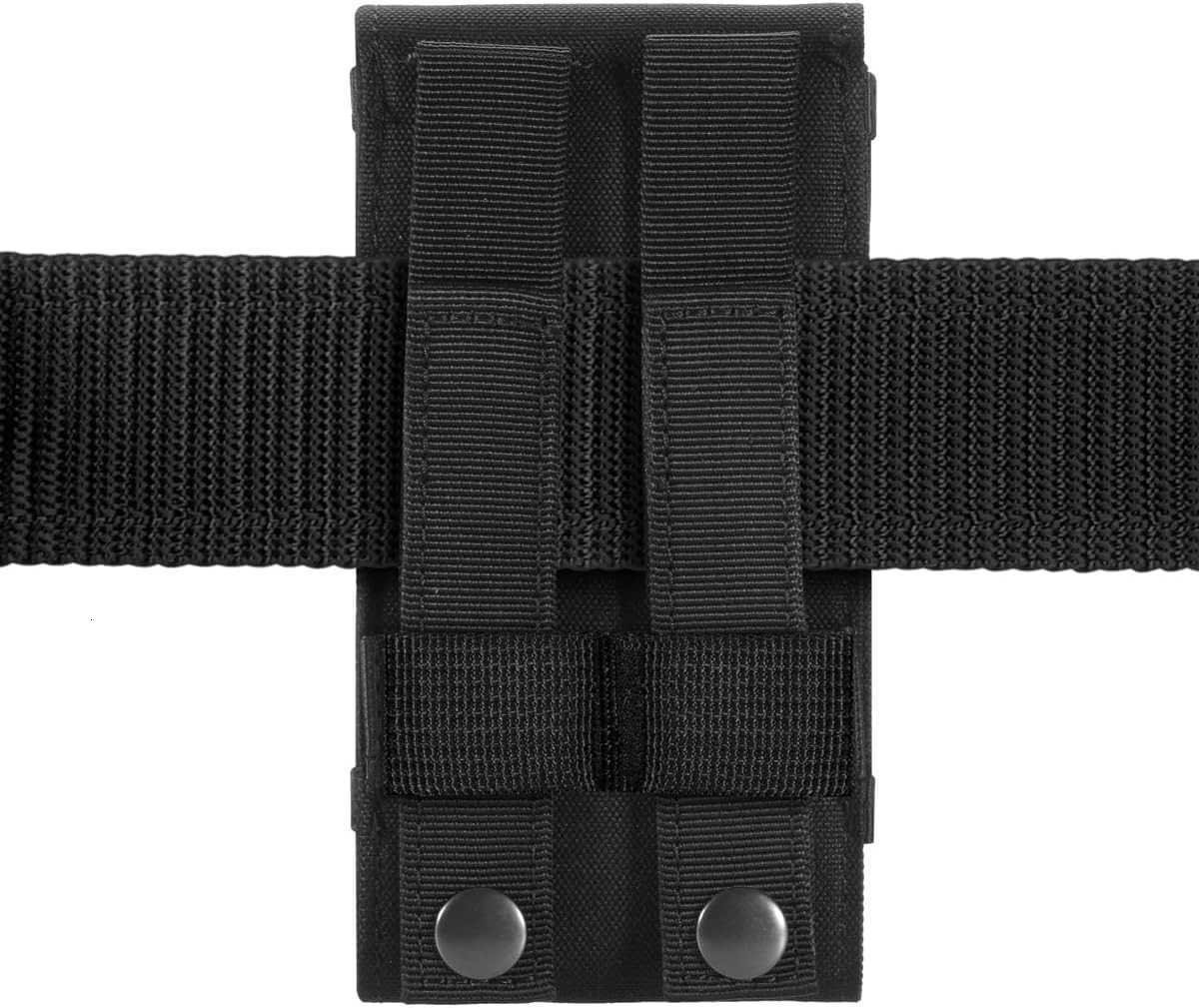 Black Army Camo Molle Bag for Mobile Phone Belt Pouch Holster Cover Case for iPhone 16 Pro MaxiPhone 15 Pro MaxiPhone 14 13 12 Pro MaxiPhone 16 15 14 