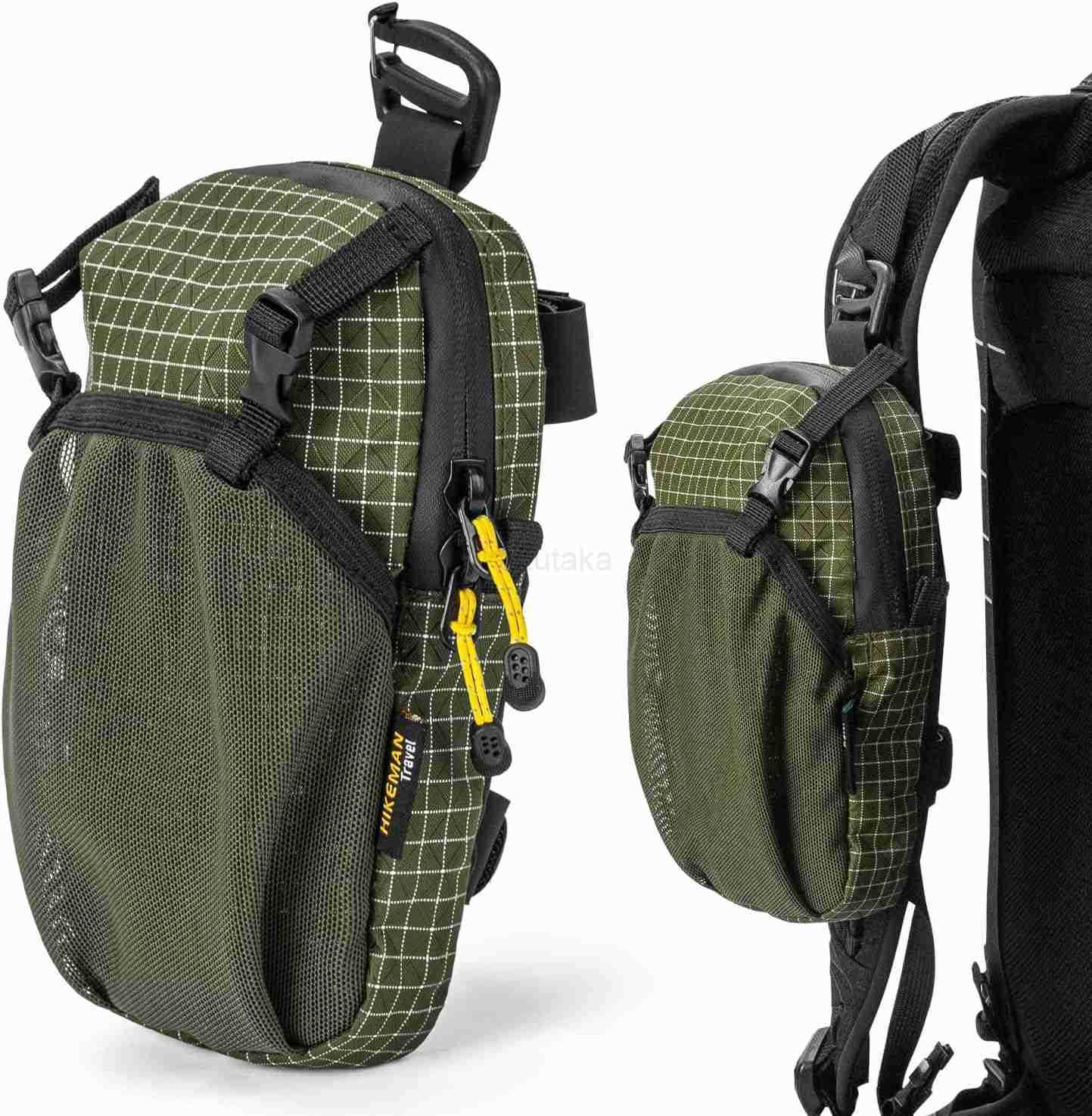 Backpack Shoulder Strap Pouch Smartphone Strap PackWaterproof Backpack Strap Pocket Attachment Bag for HikersSmall Crossbody Bag Waist Pack for Sports
