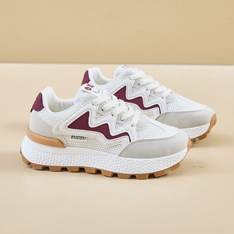 Free shipping designer Spring New Running Shoes Trendy Thick Bottom Korean Edition Female Student Sports Forrest Gump Shoes Female Casual Shoes