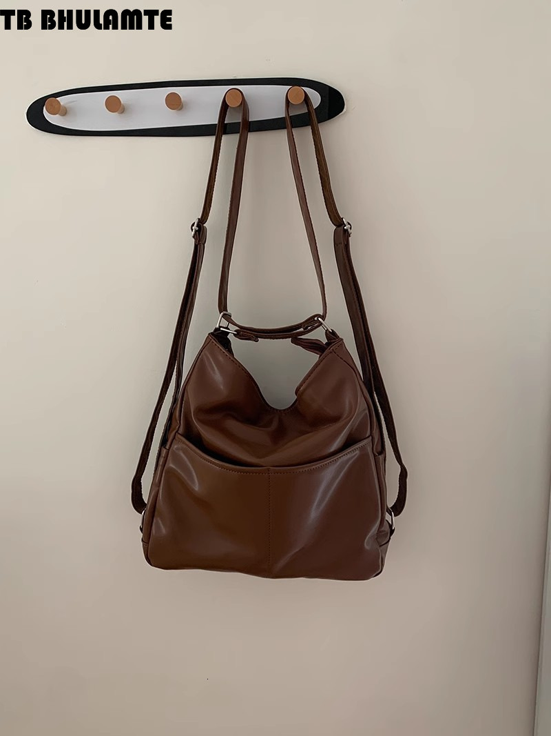 Free Shipping Designer Bag 2025 Spring New Soft Leather Bag For Women Large Capacity Commuter Tote Bag Luxury Bag Multifunctional Backpack Crossbody S