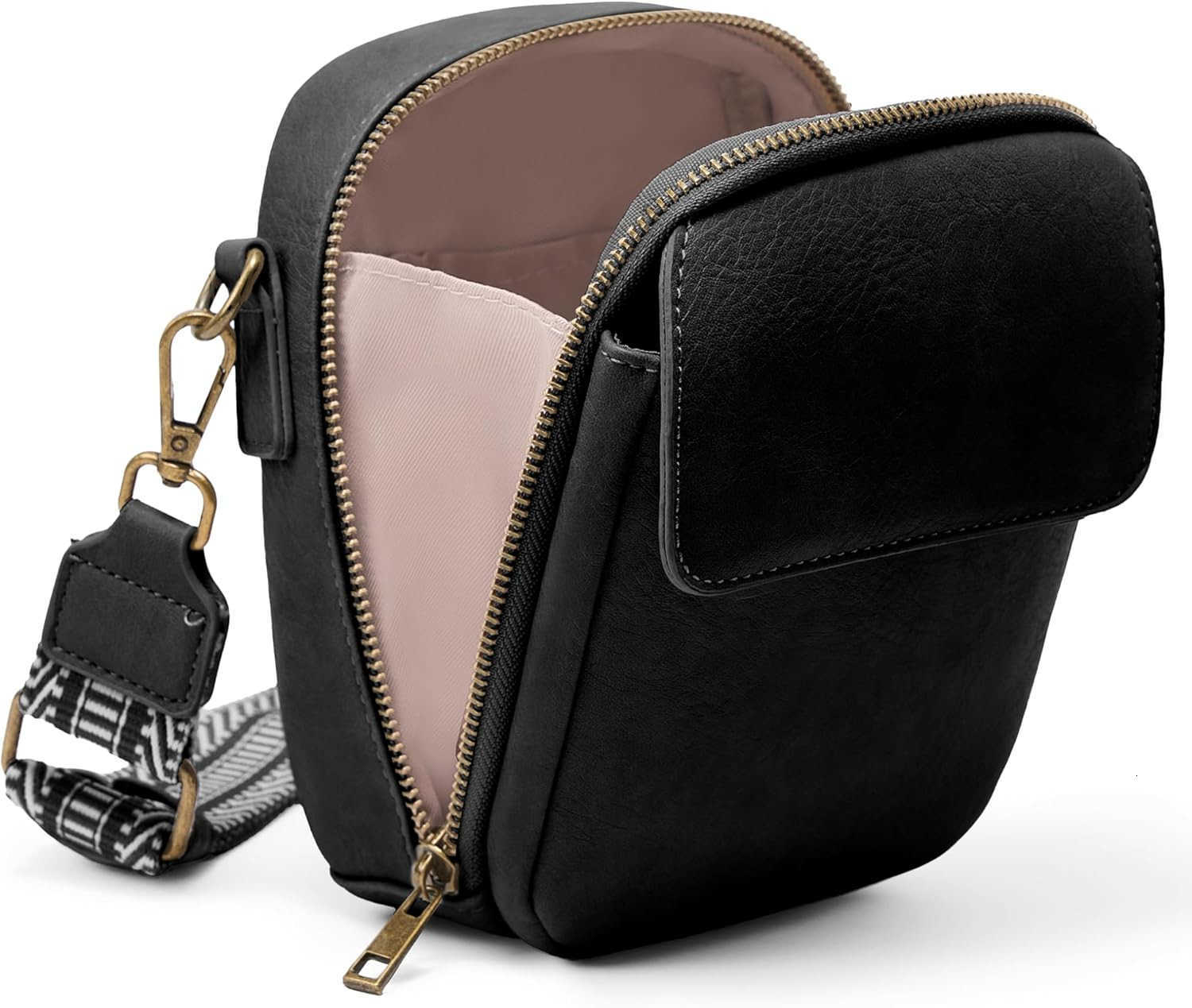 Small Crossbody Bag Vegan Leather Cell Phone Purse for Women Vintage Wallet Bag with Card Slots Z250910