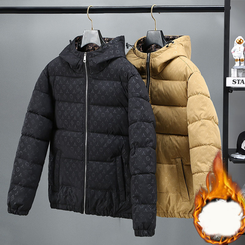 Free shipping designer hot sales new classic light luxury cotton jacket for men in winter mens cotton leisure cold proof and warm cotton jacket