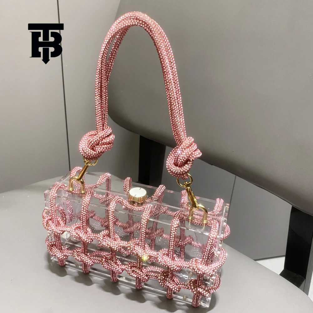 TB BHULAMTE sier crystal handcrafted evening bags women's wallets and handbags luxurious and fashionable banquet designer bags simple and versati