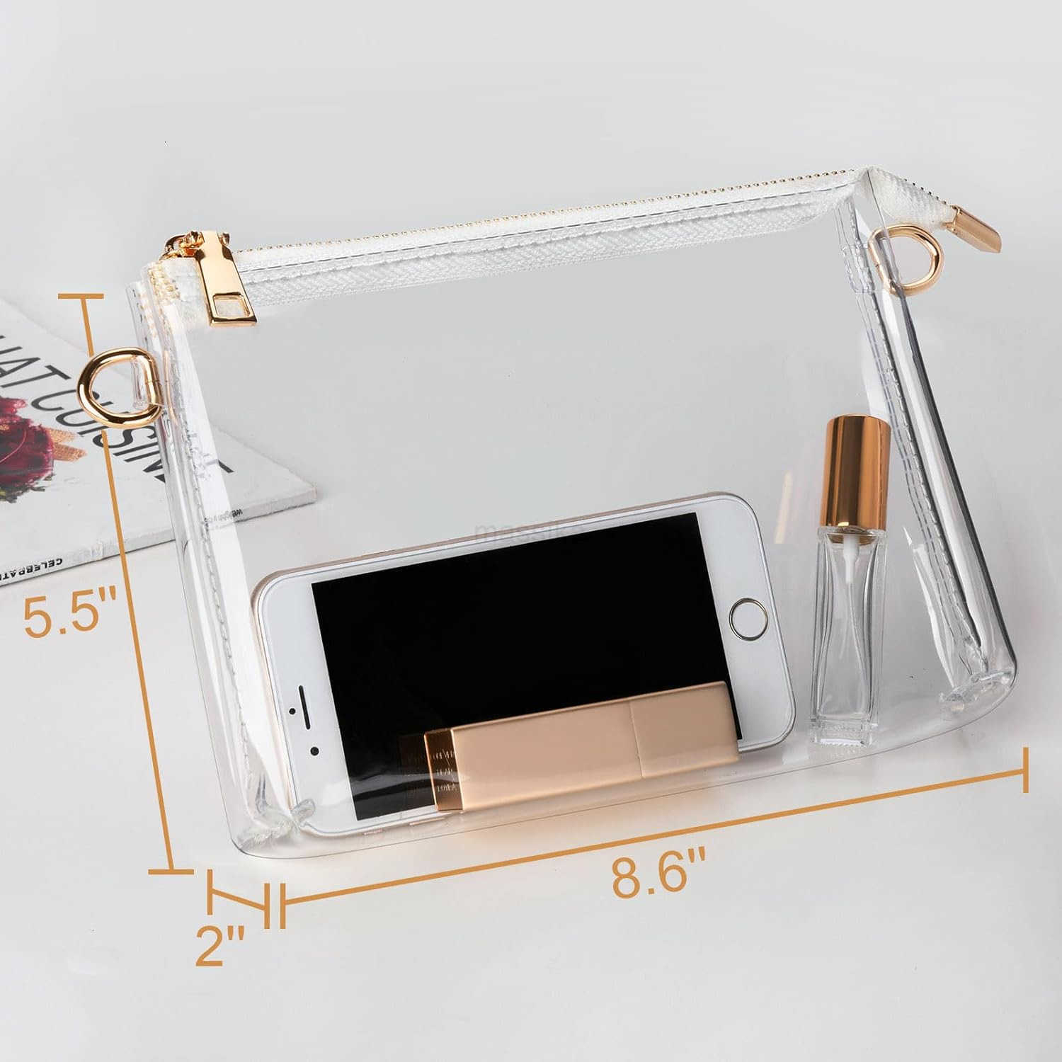 Clear Purse for Women Stadium Approved Crossbody Bag Small Stadium Bag for Concerts Sports Events M250909