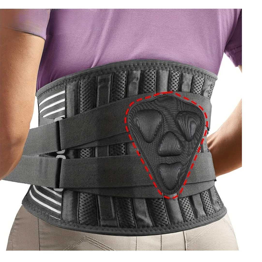 Back Brace with Lumbar Pad6 Flexible SupportBack Brace for Men Lower BackLightweight Back Brace for Lower Back Pain W250910