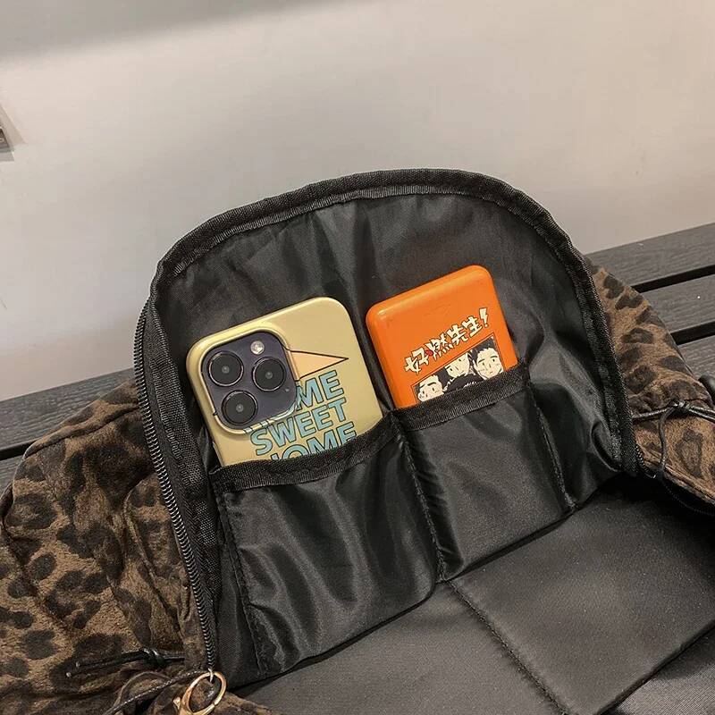 Travelling Bag Leopard Printing Woman Backpack School Book Bags for Teenage Girls Female College Students Lady Leisure BagPack high-quality