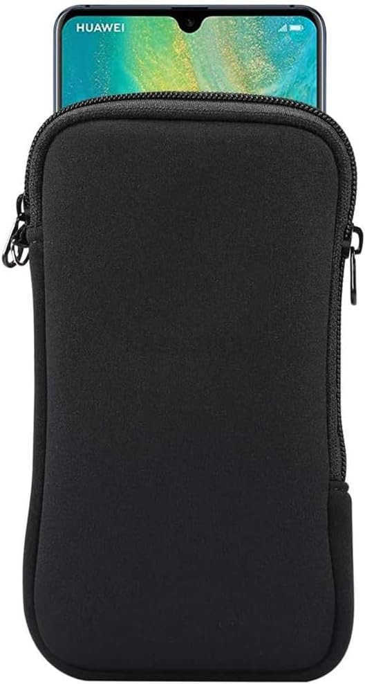 Shock Absorbing Proof Pouch Large Cell Phone Sleeve Case Cover w ZipperNeck Strap for Phone Z250910