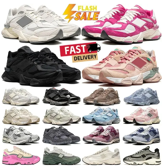 Designer Running Shoes 9060 Sneakers mens women Top Quality Triple Black Leather White Grey Brown Olive Pink Blue Green Red Purple trainers outdoor