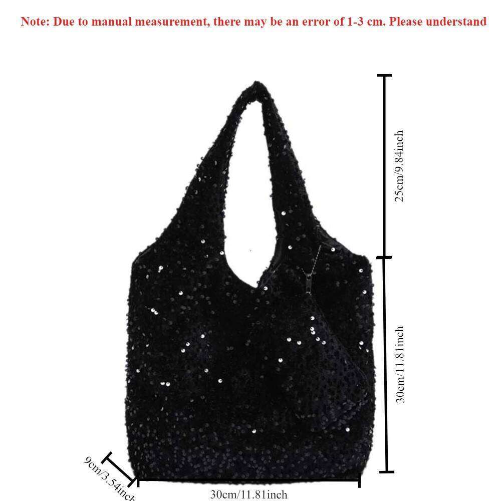 Designer Bags Tote Women Sequin Shoulder Trendy Hobo Bag Designer Handbag Slouchy Underarm For Work Travel Shopping Hot Selling