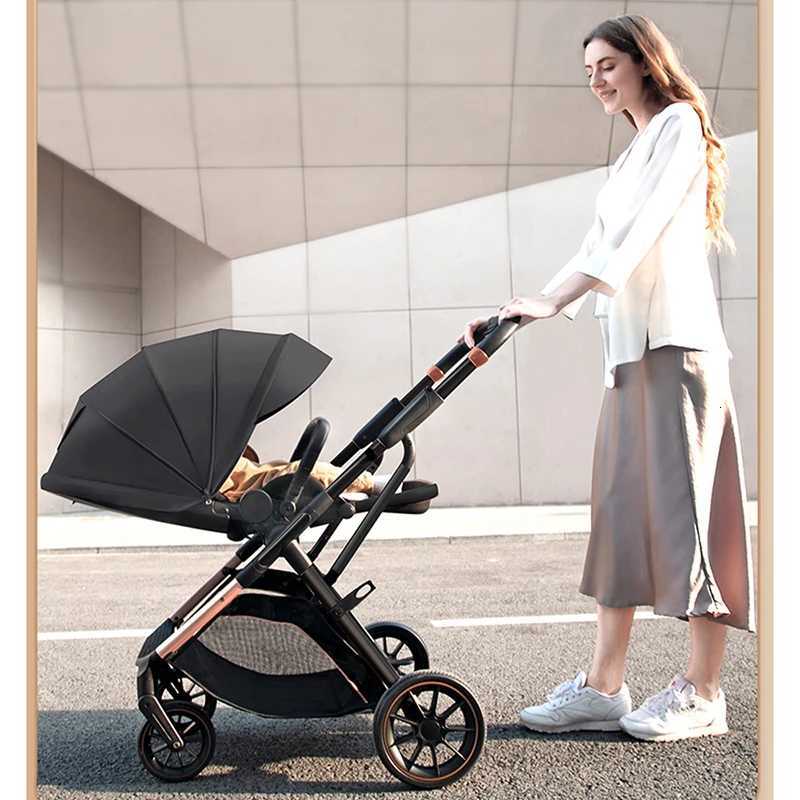 New Arrival High View Portable Baby Stroller Ergonomics Seat Bassinet for Newborn One Hand to Recline Pram W250910