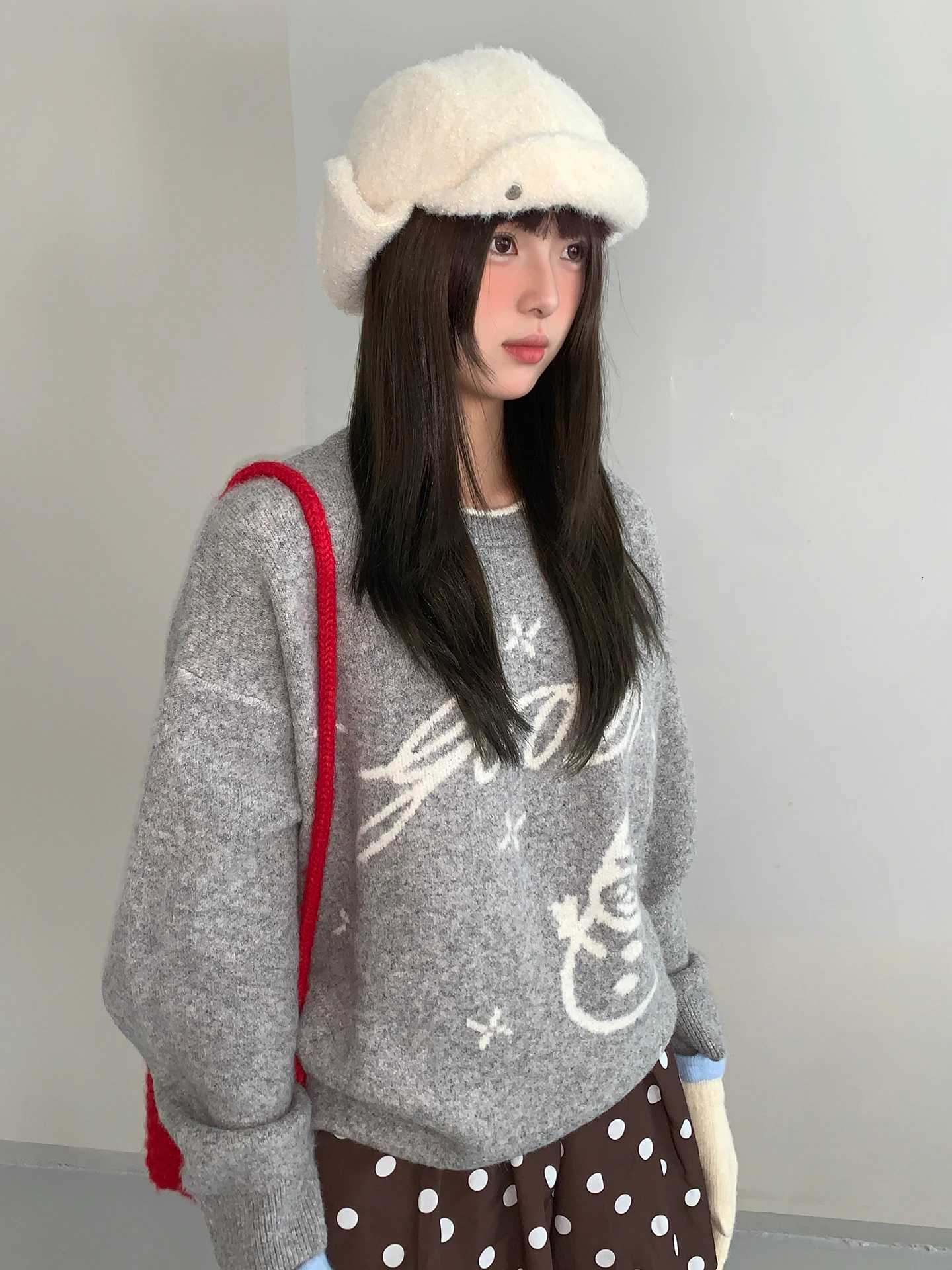 Thicke EarProtecting i Feng Hat Casual FlatBrimmed Hat With Antelope Velvet Patchwork Cute Winter G250910