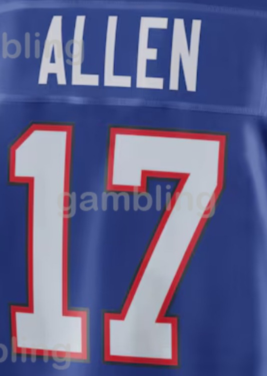 17 Josh Allen Football Jerseys Diggs Knox Rousseau Davis Miller Elam Milano kelly cook Oliver Poyer Kincaid White Hamlin Embroidery Custom636