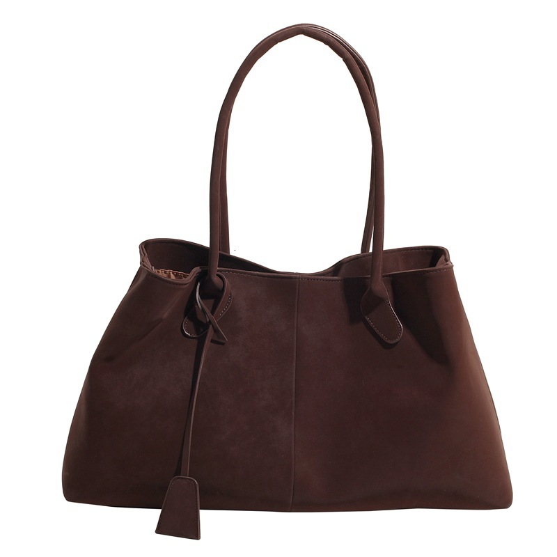 Free shipping designer Winter New Korean Version Suede Tote Bag Large Capacity Commuter Bag Handbag Underarm Bag Versatile Magnetic Buckle Shoulder Ba