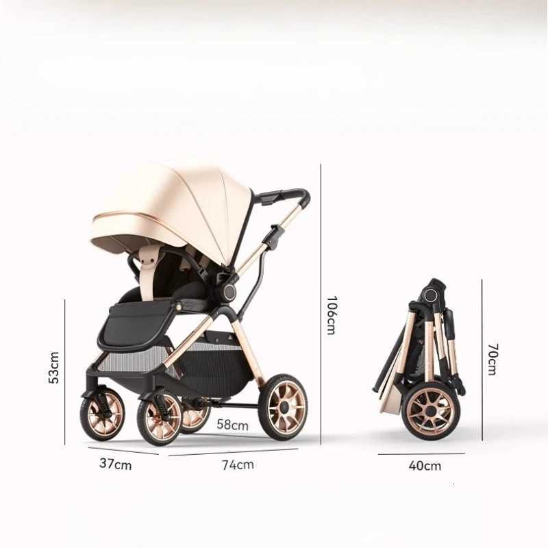 2025 New Highview Baby Stroller Can Sit or Lie Down Twoway Push Lightweight Foldable and Portable Baby Stroller W250910