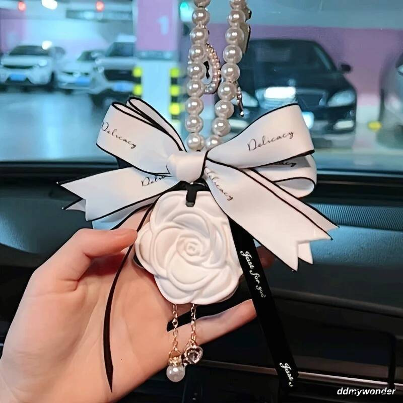 Beautiful Premium Internet Celebrity Fragrant Stone Mountain Camellia Aromatherapy Pendant Car Accessories ddmywonder ddmywonder ddmywonder ddmywonder