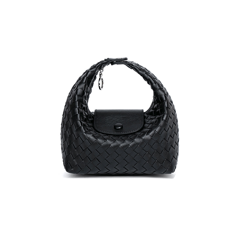 Designer 2025 New Woven Purse Fashion Shoulder Crossbody Tote Moon Dumpling Mini Evening Bag
