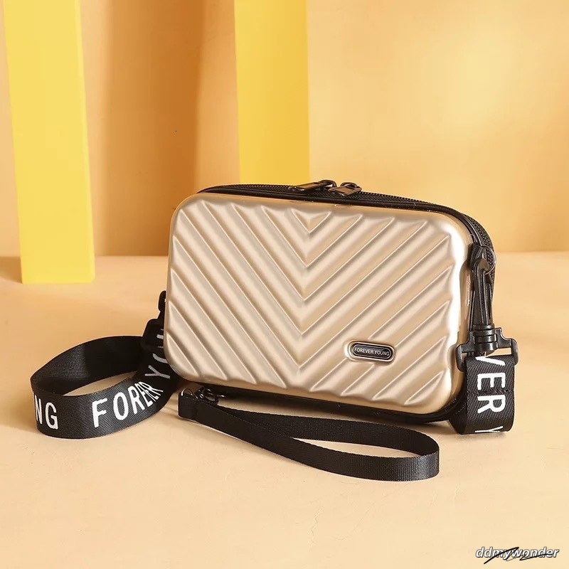 Internet Celebrity Small Hard Shell PC Womens Fashion Simple Texture Shoulder Bag Versatile Ins 7Inch Handbag 250710