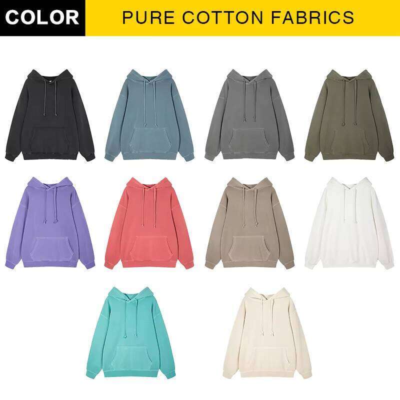 420g Cotton Heavy French Terry Washed Embroidered Oversized Hoodie