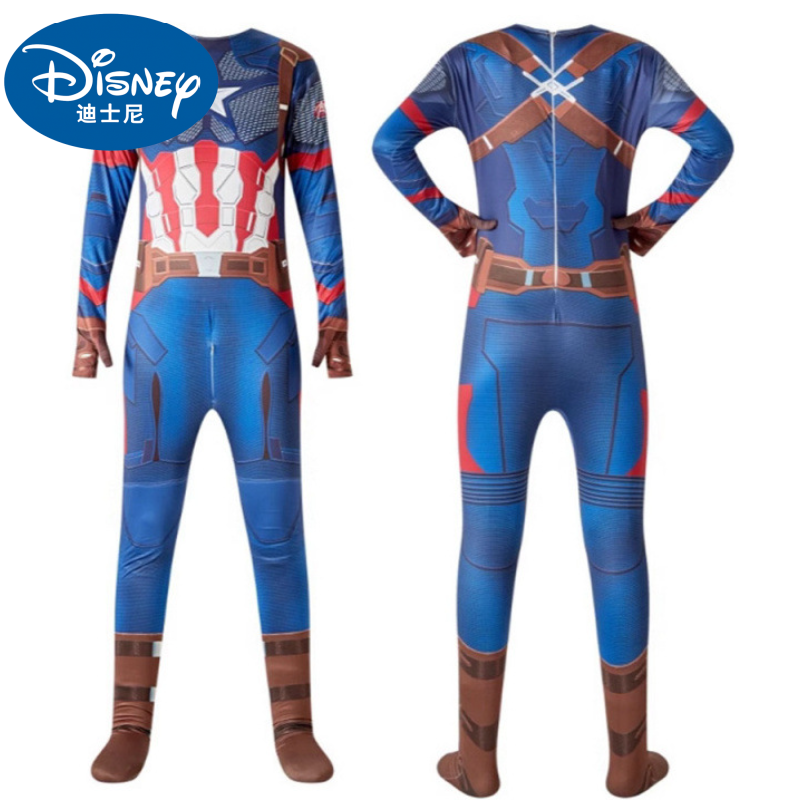 Disney Halloween Avengers Captain America Marvel Superhero Cosplay Costume Bodysuit childrens designer clothe designer kid clothe kid designer clothes