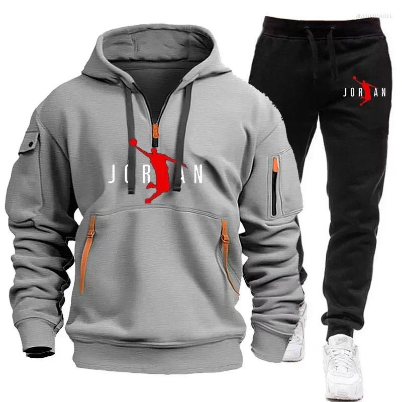 Men's Tracksuits The Sportswear Set For Autumn And Winter 2025 Featuring An Outdoor Casual Fashionable Jogging Pullover Trouse