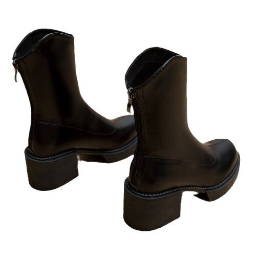 Autumn New Designer Women's Boots Women's High Heels Short Boots Spring and Autumn Women's Boots Thick Heels Thin Boots