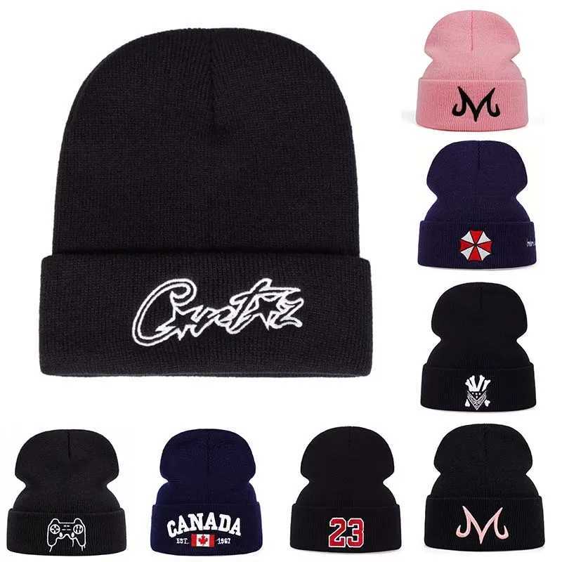 Unisex CRTZ tter Pentag broidery Beanies Autumn Winter Warm Knitted Hats Hip Hop Beanie Hat s for Wen Men G250910