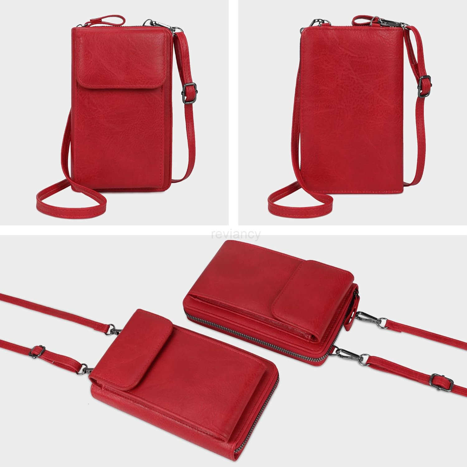 Women Cell Phone Purse Wallet Small Crossbody Bag Leather Shoulder Bag with Card SlotW250910