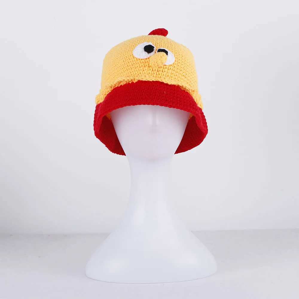 2023 New Monster Shrek Hat cute Winter Knitted Hats Green Party Funny Beanie Skullies C for Women Men Pure HandmadeXJ250910