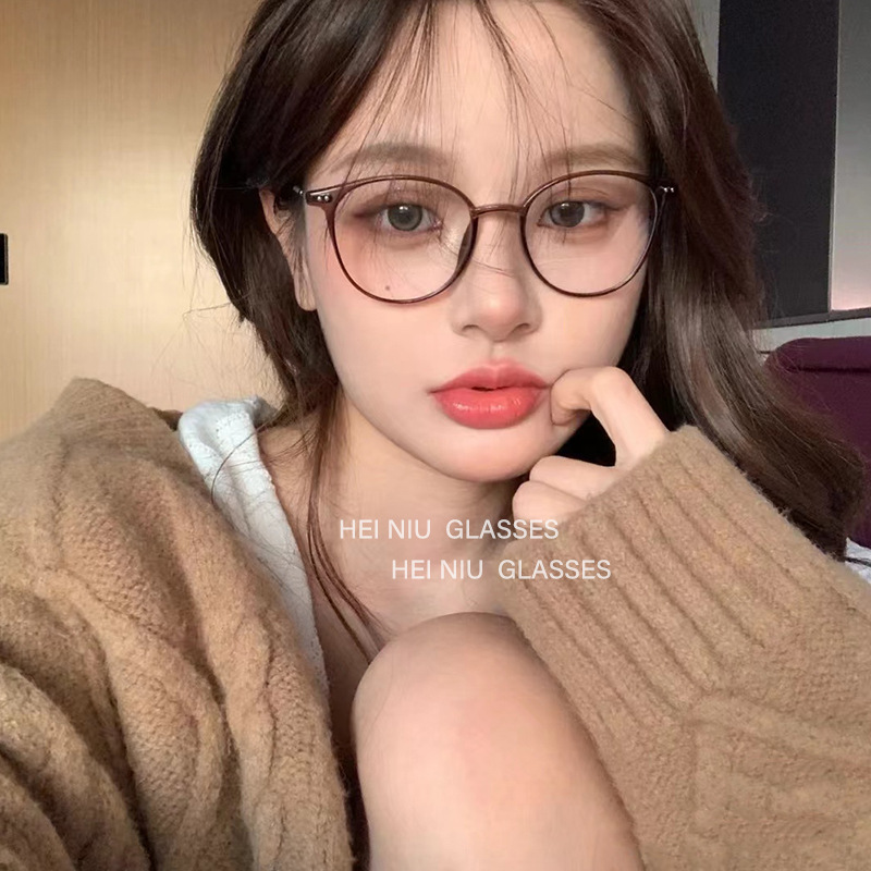 Sunglasses Round Myopia Glasses Blue Light Blocking Eyeglasses Women Men Prescription Near Sight Diopter 0