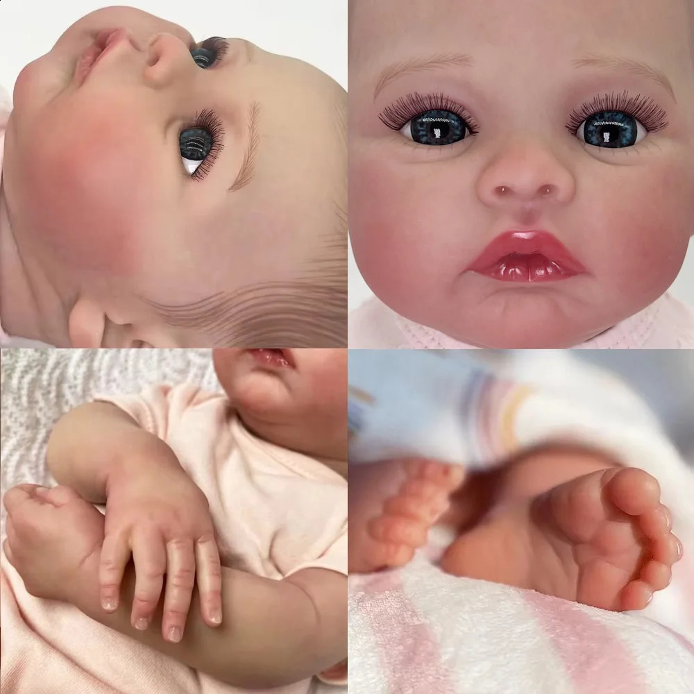 48cm Baby Reborn Doll Like Real Silicone Vinyl Full Body Girl Lifelike Painted Babies Realistic born Dolls Toy Gifts For Kids 250909