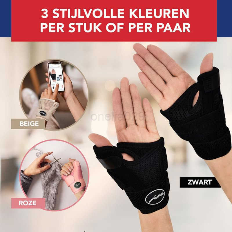 Arthritis Thumb Brace Medical Thumb Splint Right Left Hand Wrist Thumb Support Thumb Spica Splint Thumb Support for Arthritis Black Single W250910